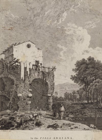 In der Villa Adriana, Italien von Michael 1743 1801 after Rooker